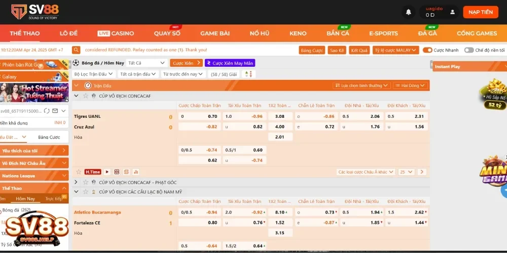 Giao diện và bảng cược khoa học dễ dàng đặt cược nhanh chóng