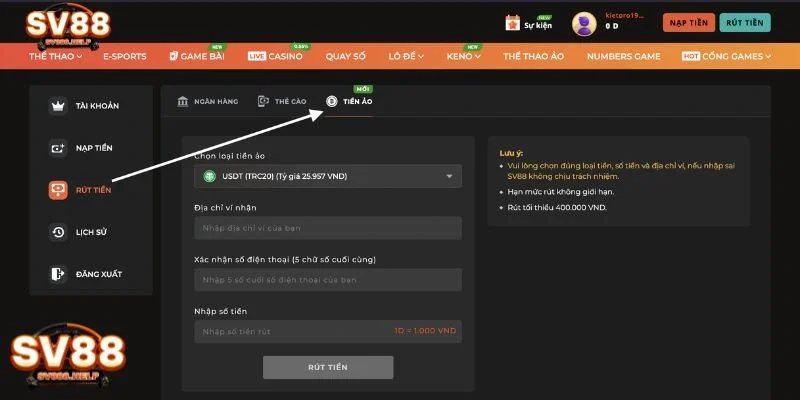 Tầm quan trọng của việc hiểu quy trình rút tiền tại nhà cái